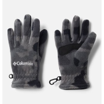 Columbia Fast Trek Fleece, Guantes Negros Camuflados Para Niña | 864320-HFP